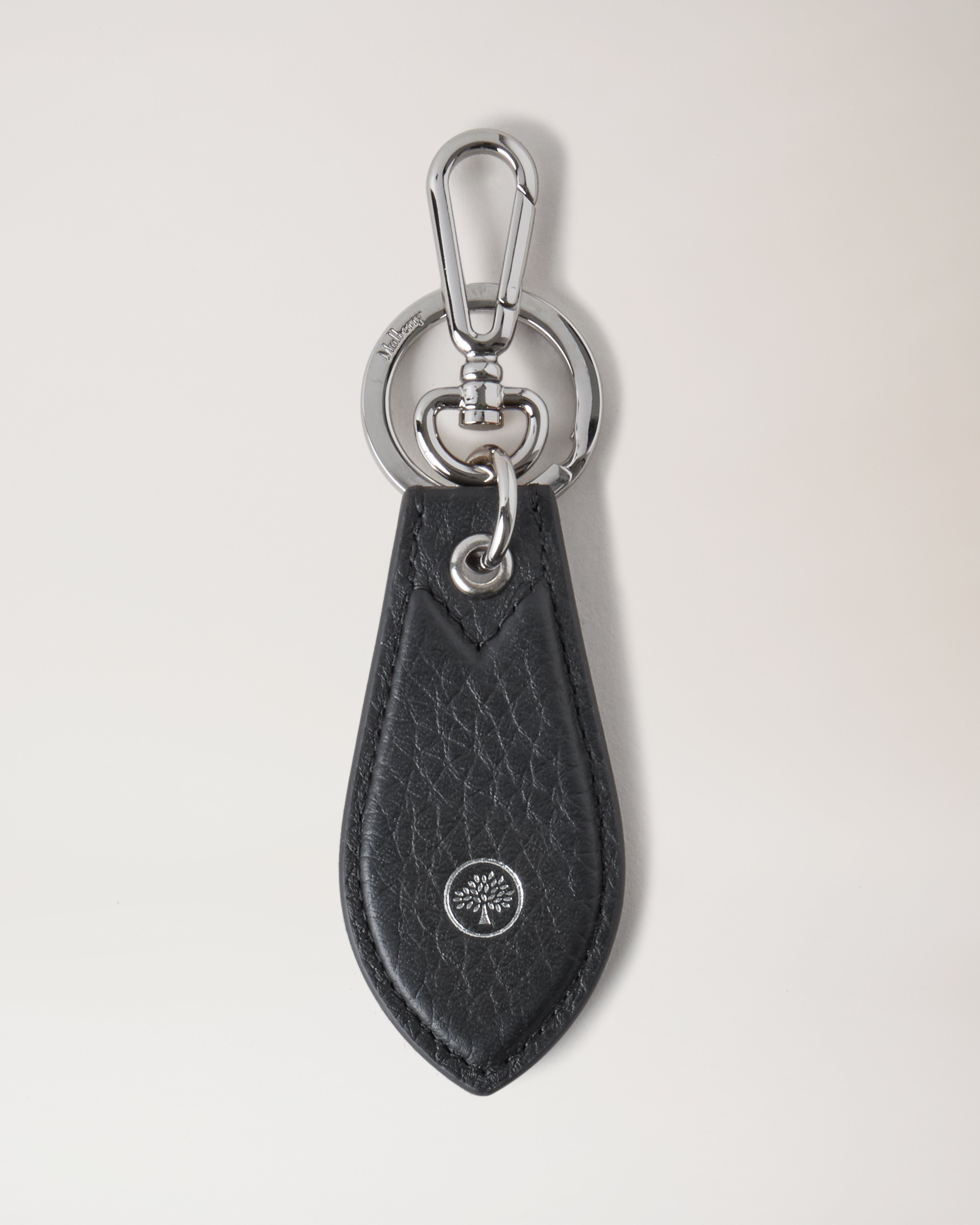 LEATHER KEYRING BLACK