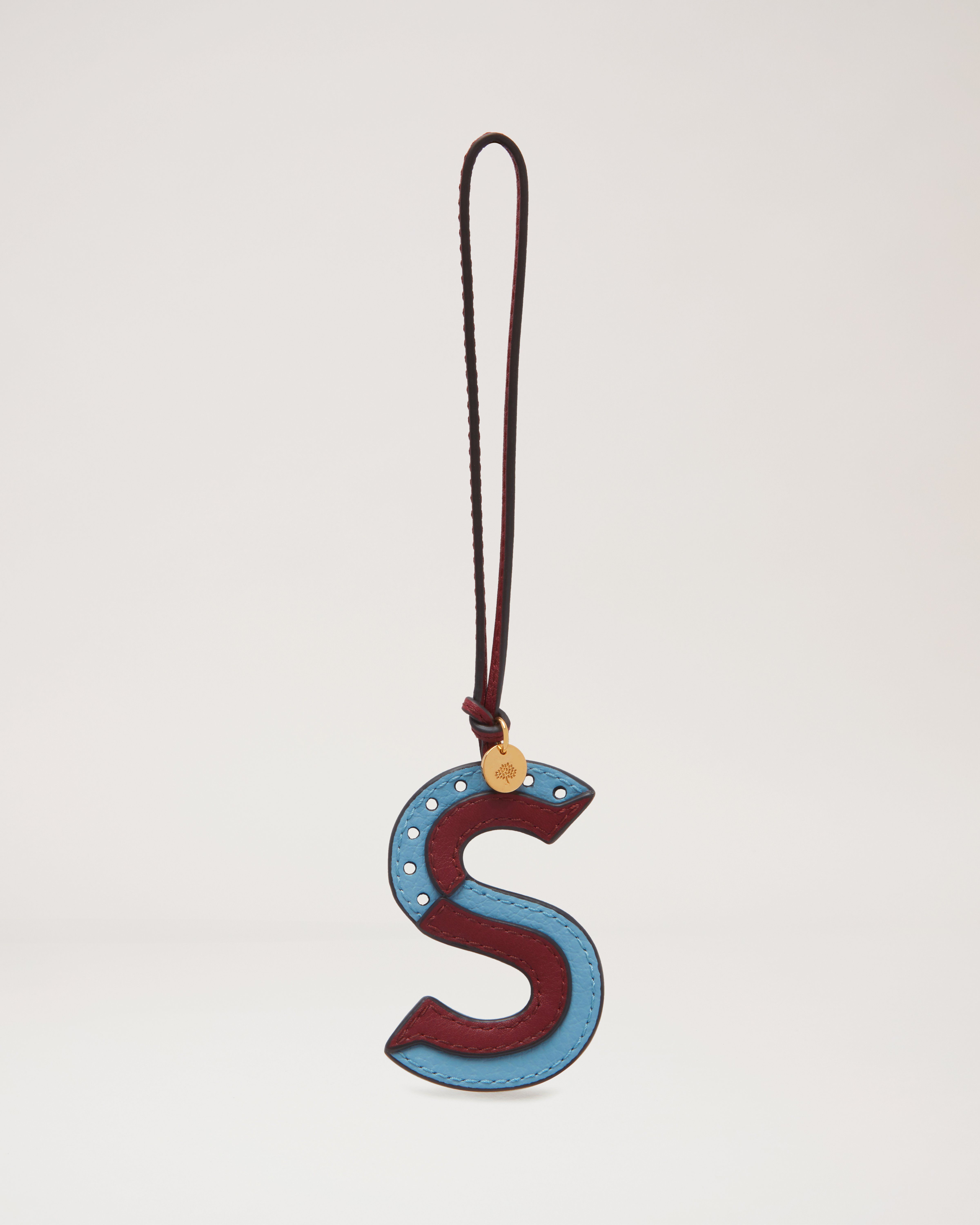 Bi-Colour Leather Keyring - S