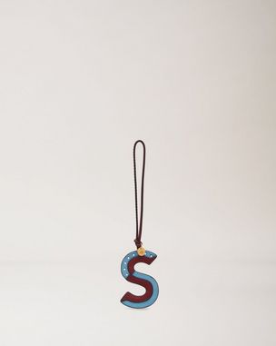 Bi-Colour Leather Keyring - S