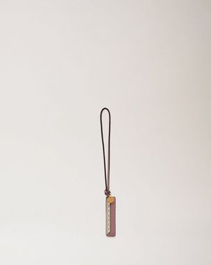 Bi-Colour Leather Keyring - I