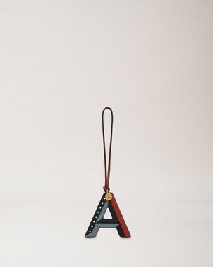 쓰리 컬러 레더 키링 - A