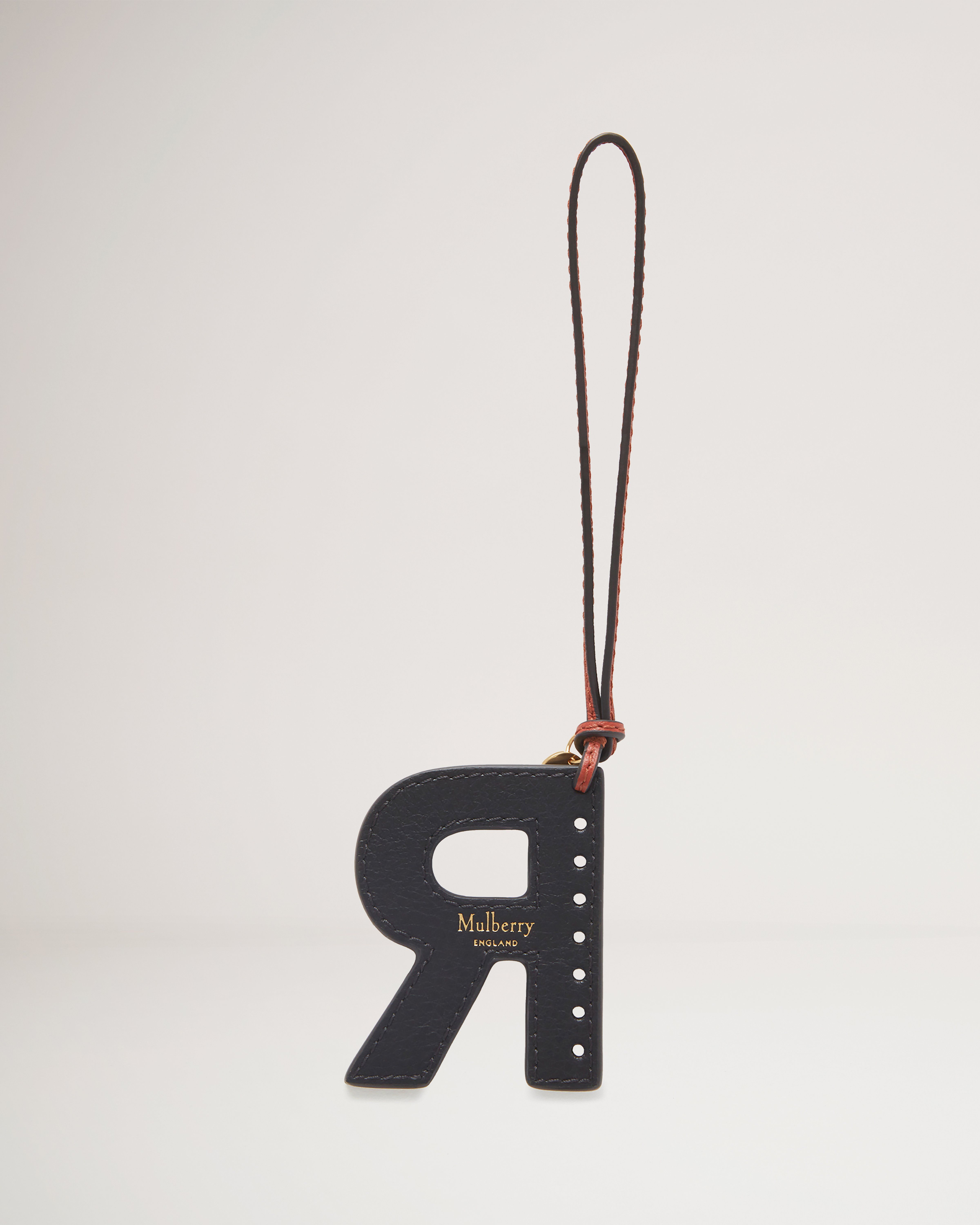 Tri-Colour Leather Keyring - R