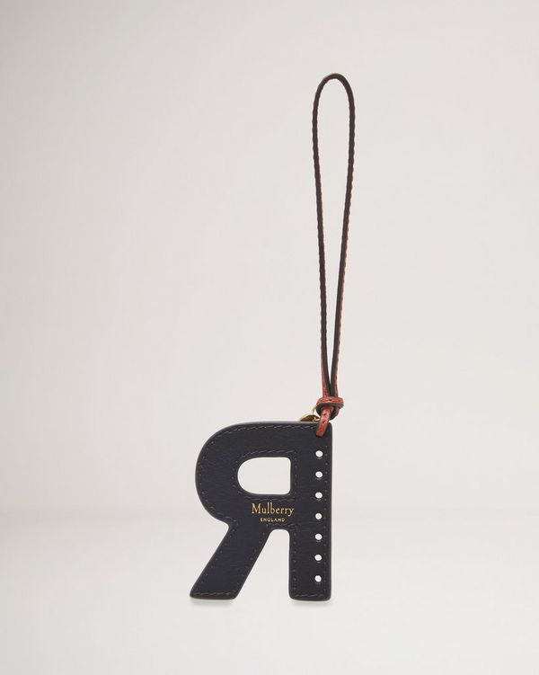 Tri-Colour Leather Keyring - R