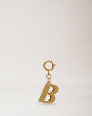 Alphabet Brass Keyring - B