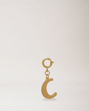 Alphabet Brass Keyring - C
