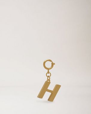 Alphabet Brass Keyring - H