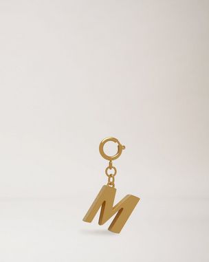 Alphabet Brass Keyring - M