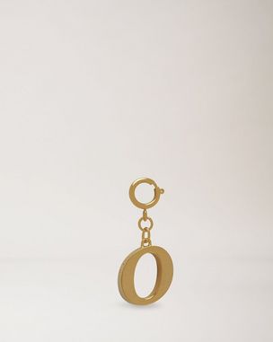 Alphabet Brass Keyring - O
