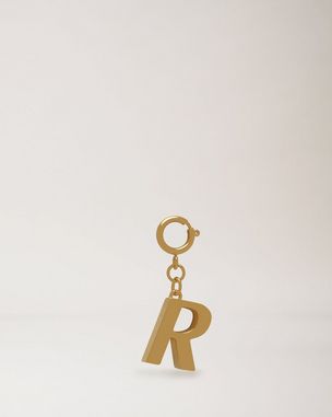 Alphabet Brass Keyring - R