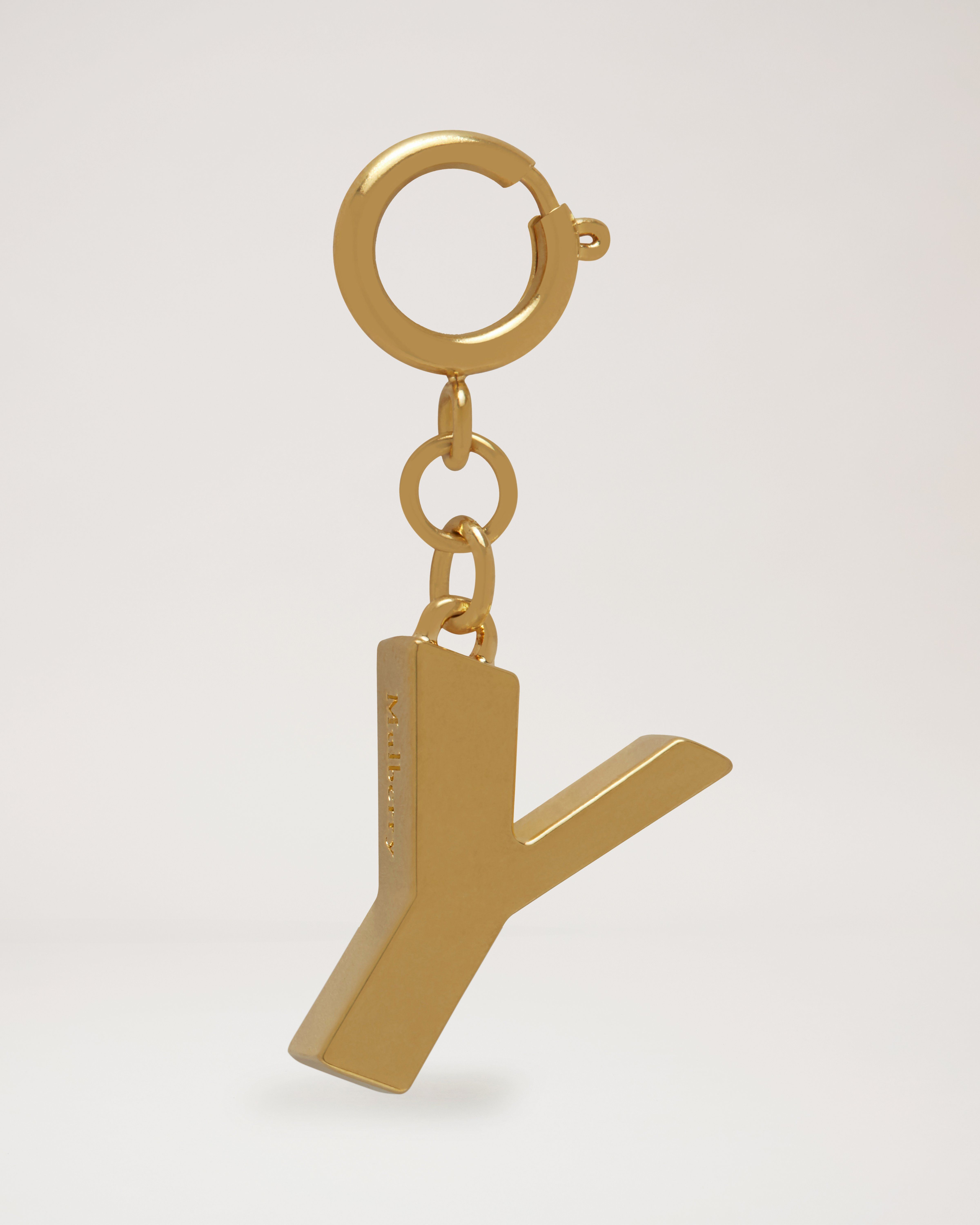 Alphabet Brass Keyring - Y