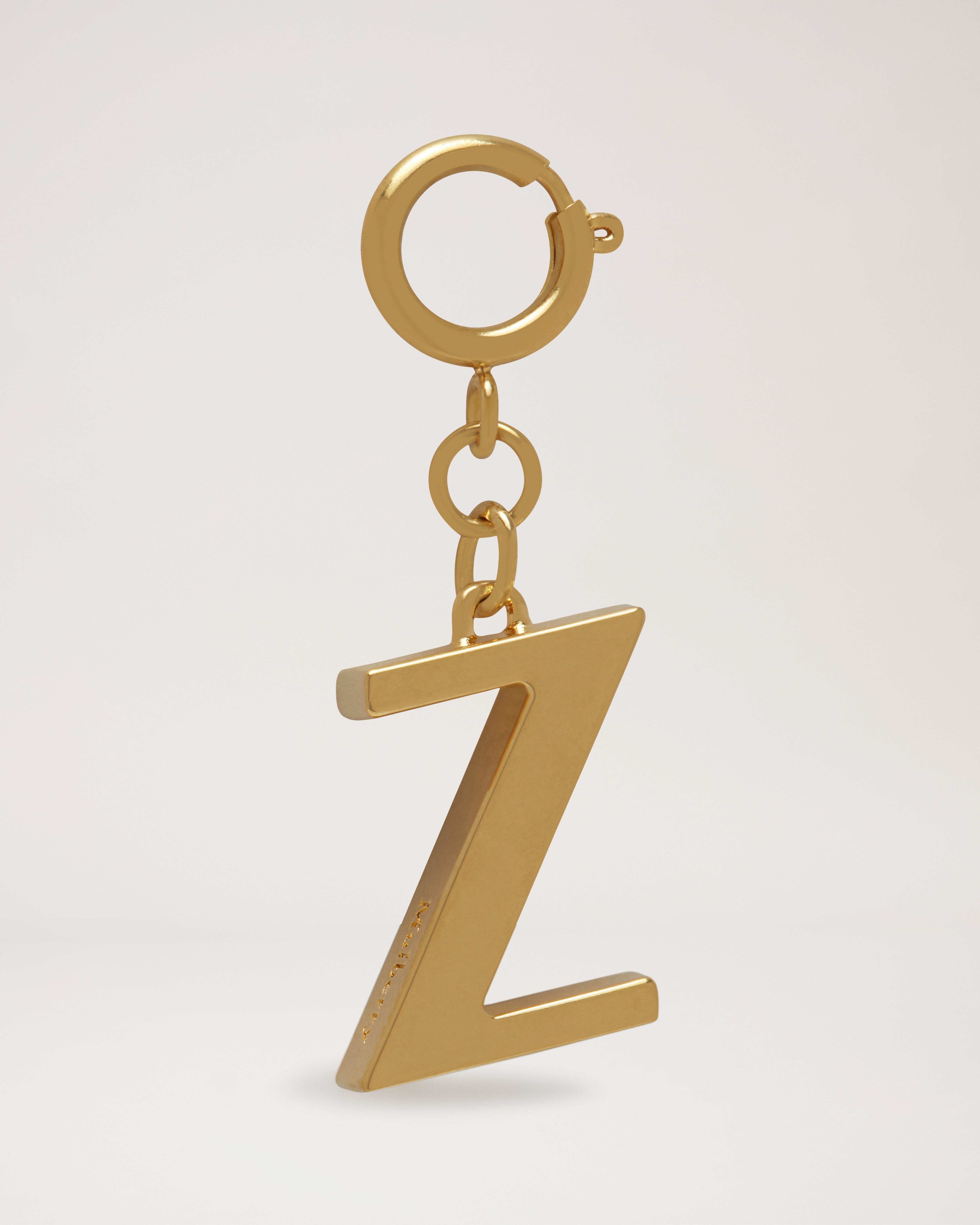Alphabet Brass Keyring - Z