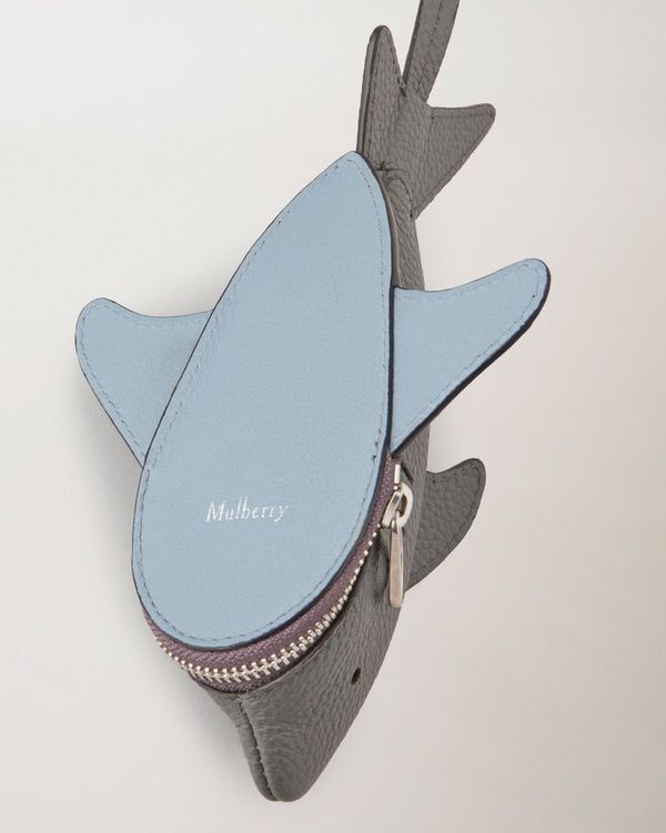 Mulberry | シャーク ケース キーリング | チャコール スモール