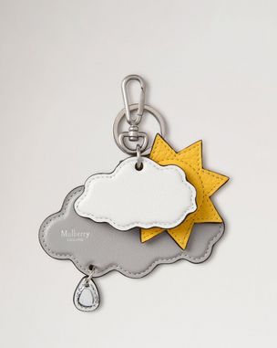 Mulberry | Looped Heart Keyring | Gold Zinc | Women