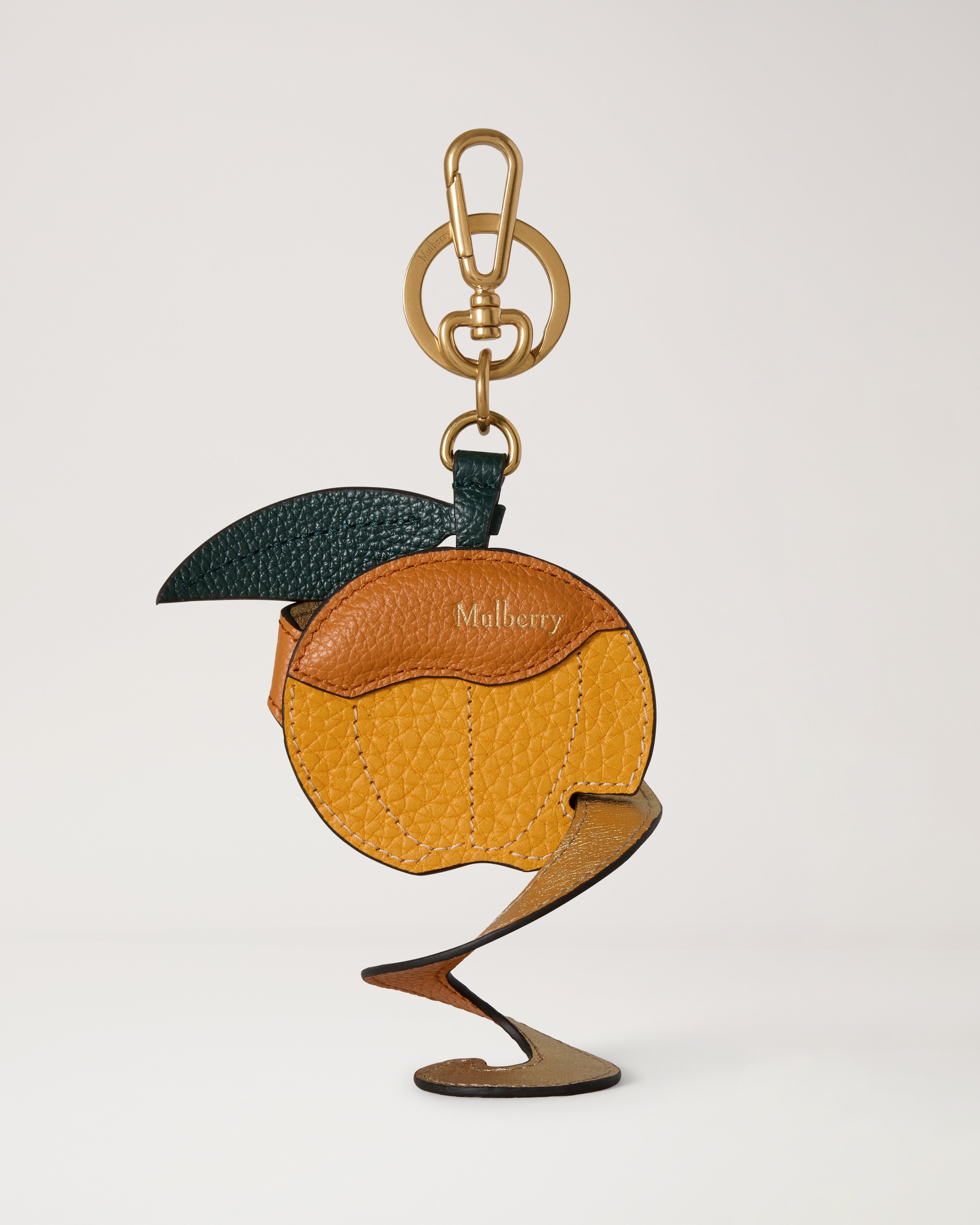 Peeling Fruit Keyring - Orange