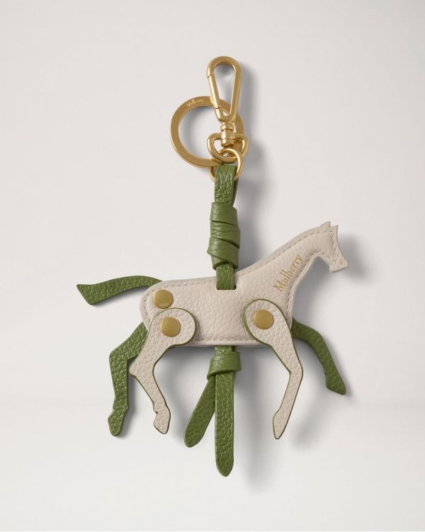 Mulberry | Keyring - Chalk Horse | Chalk & Fern Mixed Material