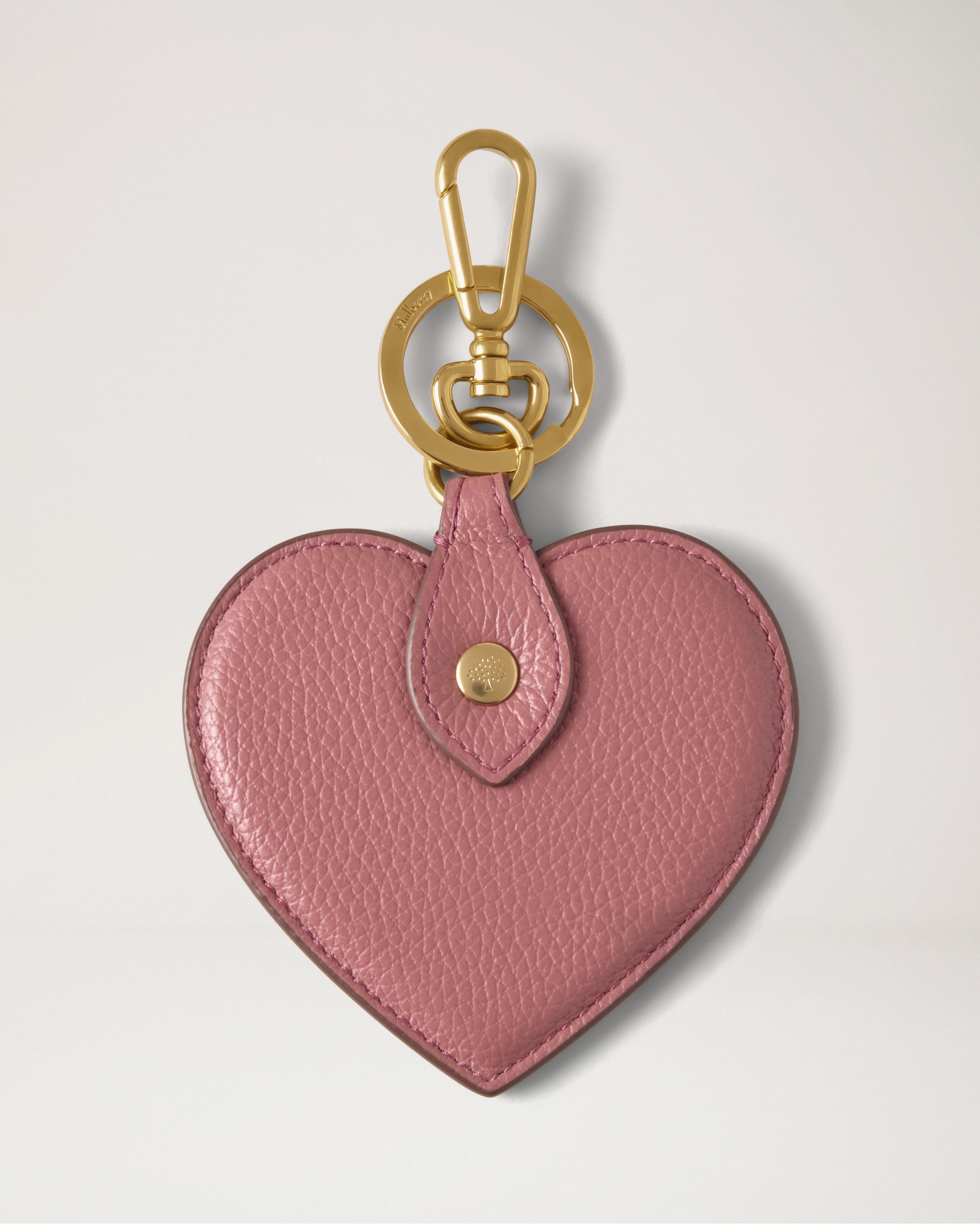 Mulberry | ハート キーリング | ピンクスクランピー スモール