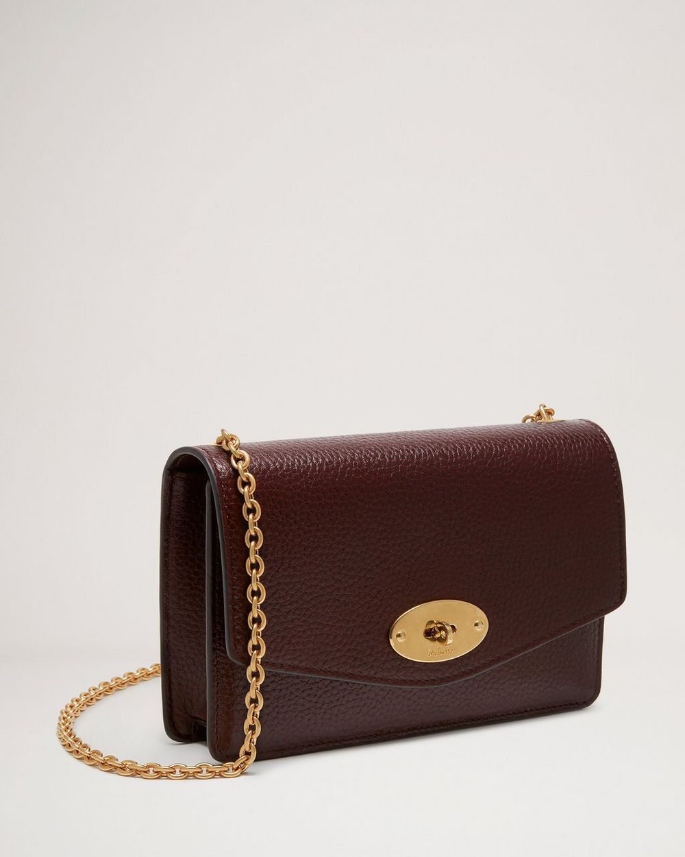 Small Darley | Oxblood Natural Grain Leather | Women | Mulberry