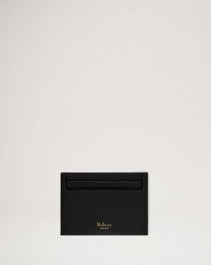 Card Holder, Black Small Classic Grain, Men