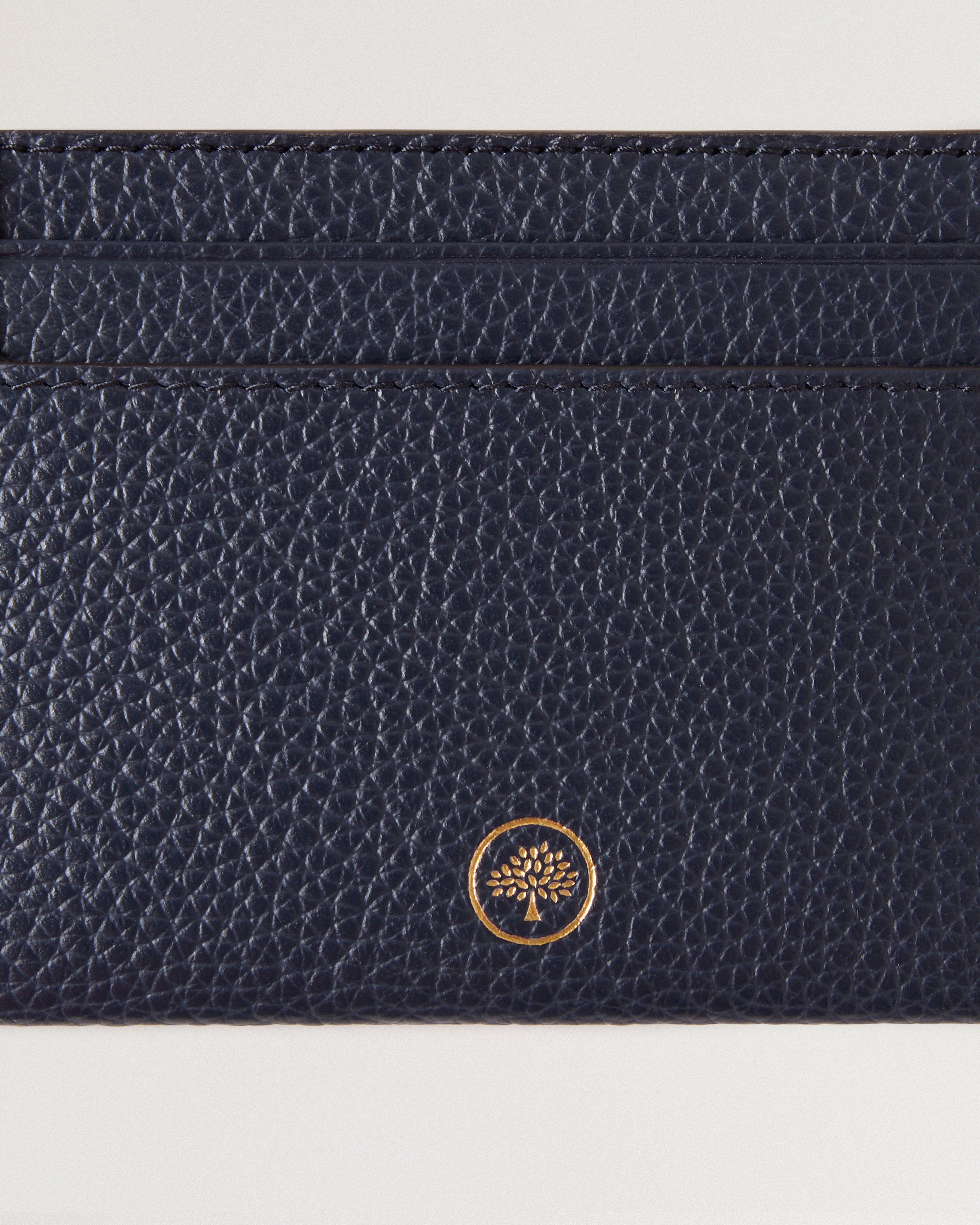 Credit Card Slip Small Classic Grain (Poplin Blue)