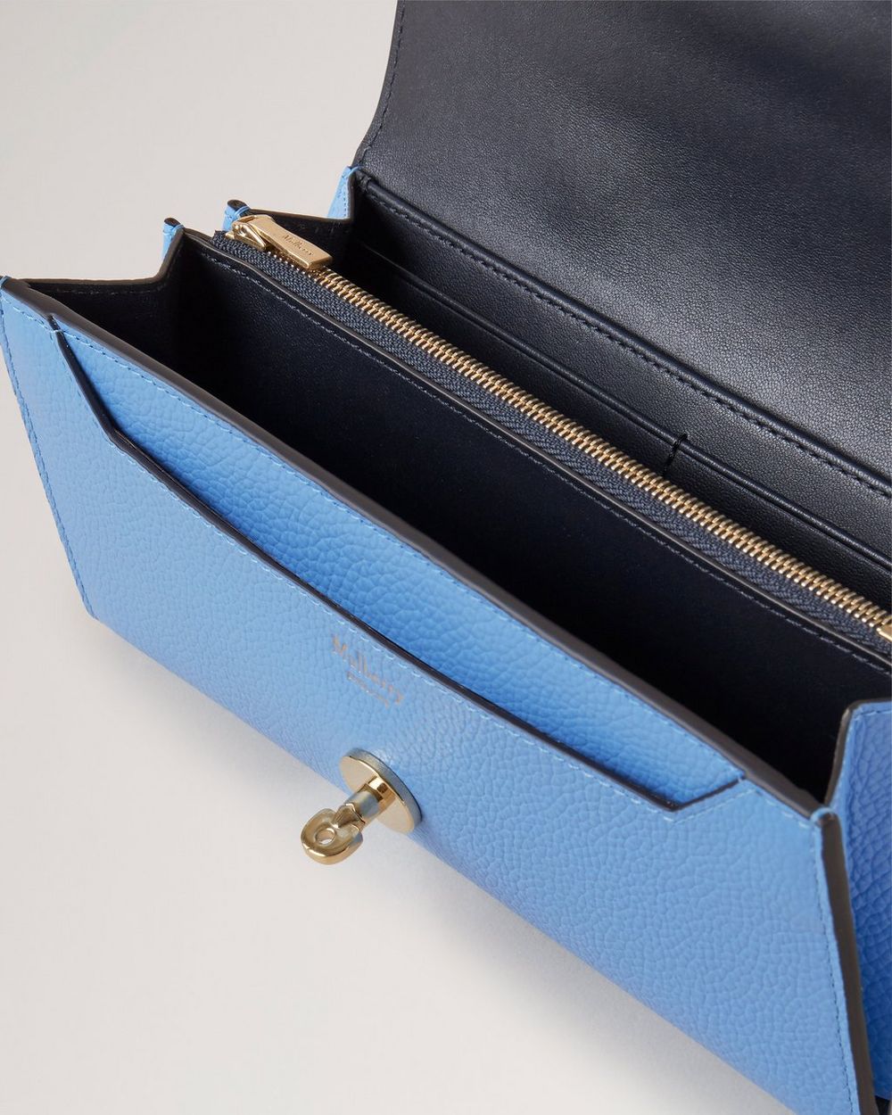 Darley Wallet | Cornflower Blue Small Classic Grain | Darley | Mulberry