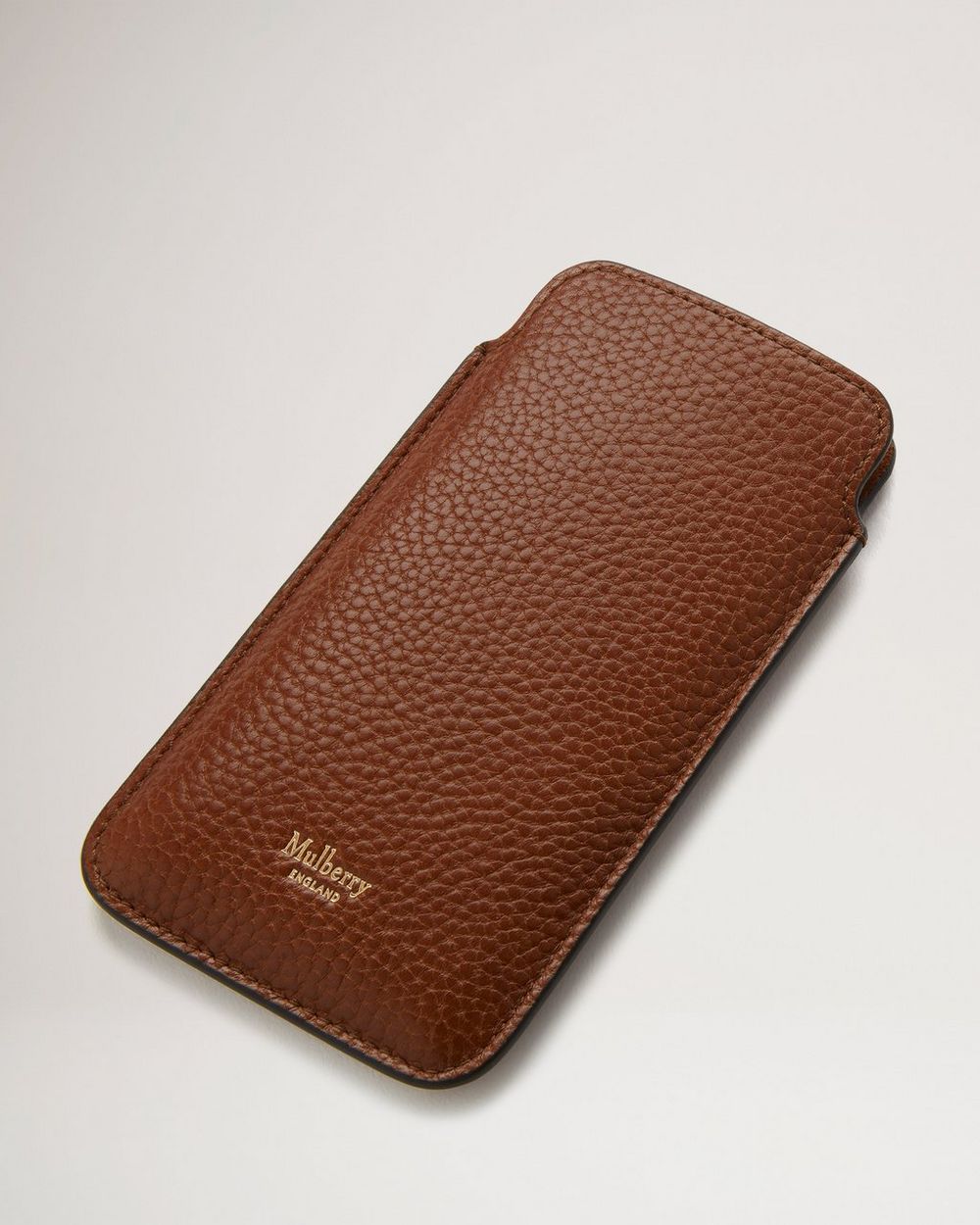 iPhone Cover | Oak Natural Grain Leather Curate Sales – New Arrivals Edit | Mulberry