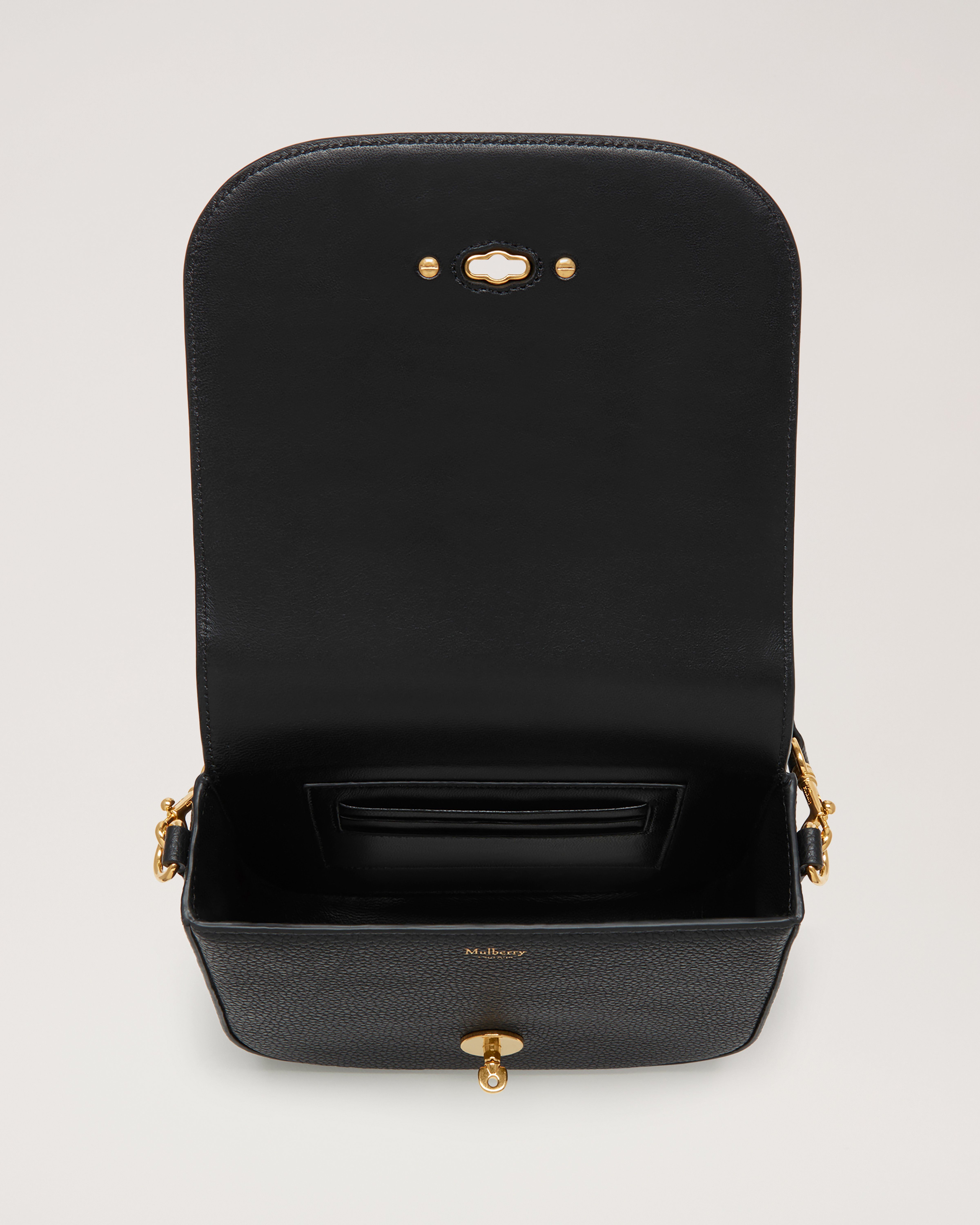 Small Darley Satchel, Black Small Classic Grain, Darley