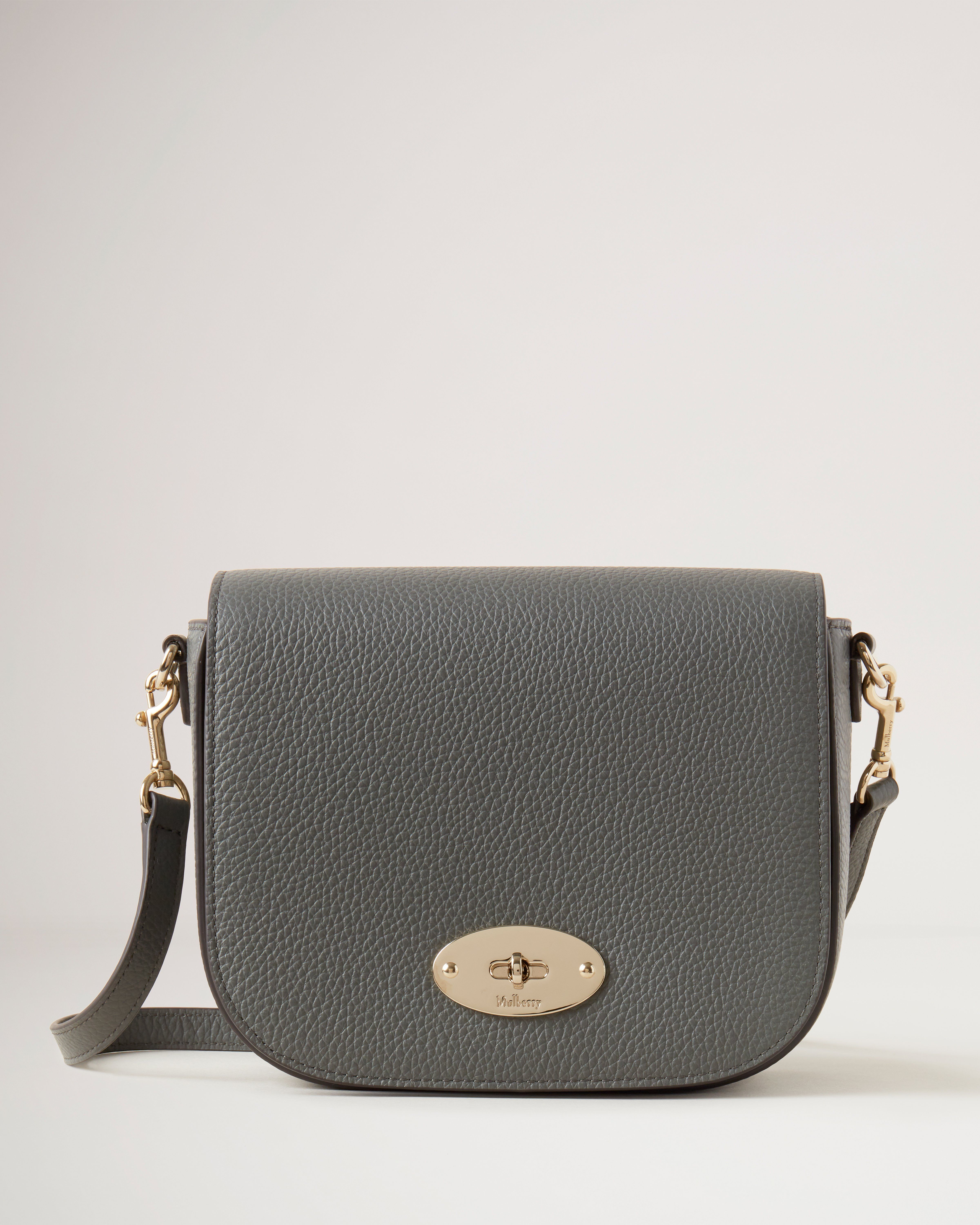 Mulberry Darley Small Shoulder Bag in Black Heavy Grain Leather - SOLD