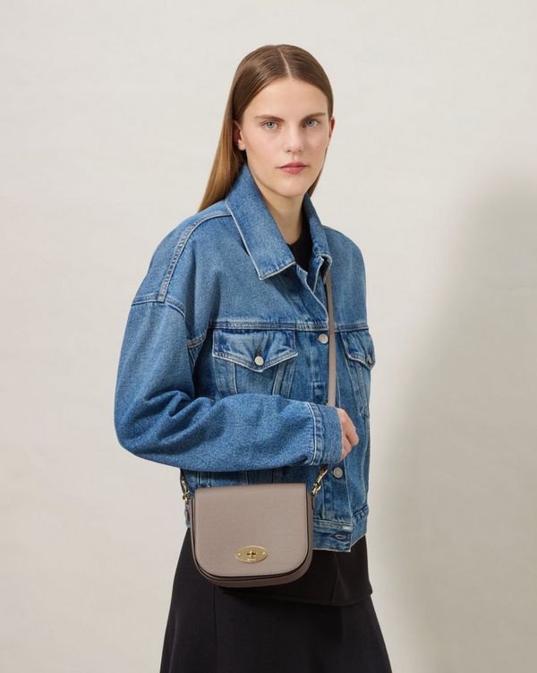 Mulberry | Small Darley Satchel | Cashmere Taupe Small Classic Grain