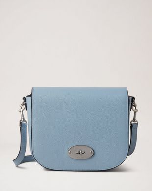 Mulberry Darley leather cosmetic pouch ( baby blue)
