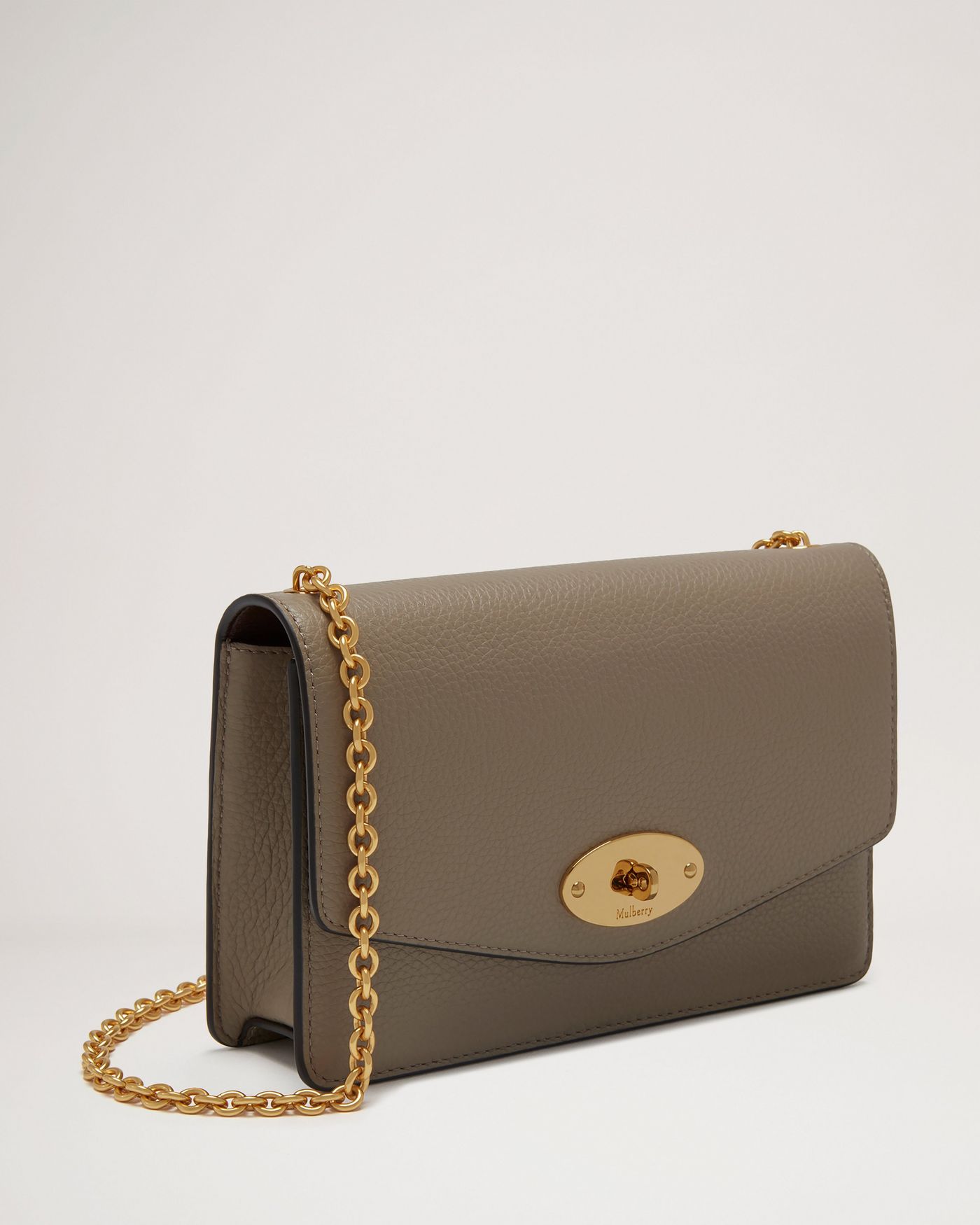 Small Darley | Solid Grey Small Classic Grain | Women | Mulberry