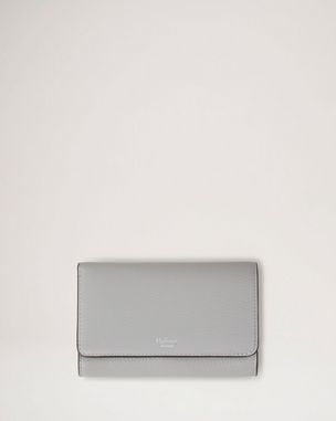 Continental Wallet | Pale Grey Small Classic Grain | Women | Mulberry