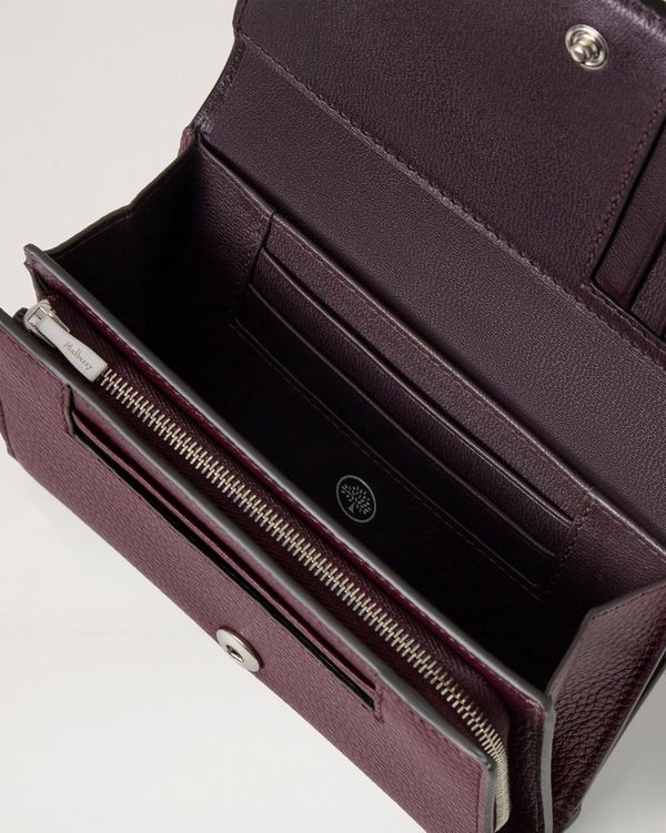 Medium Continental French Purse Black Small Classic Grain