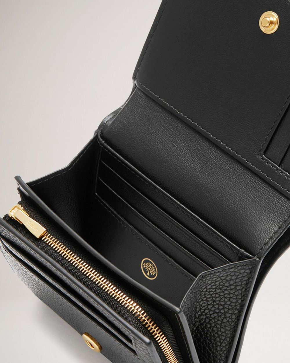 Mulberry black Leather Continental Wallet