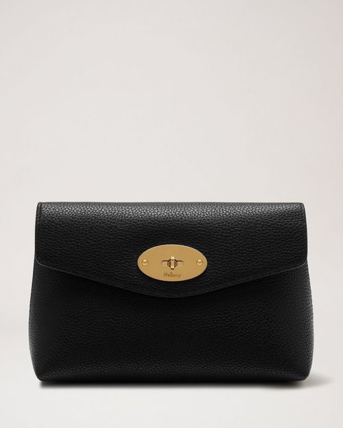 Mulberry | Darley Cosmetic Pouch | Black Small Classic Grain
