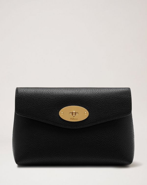 Darley Cosmetic Pouch | Black Small Classic Grain | Women | Mulberry
