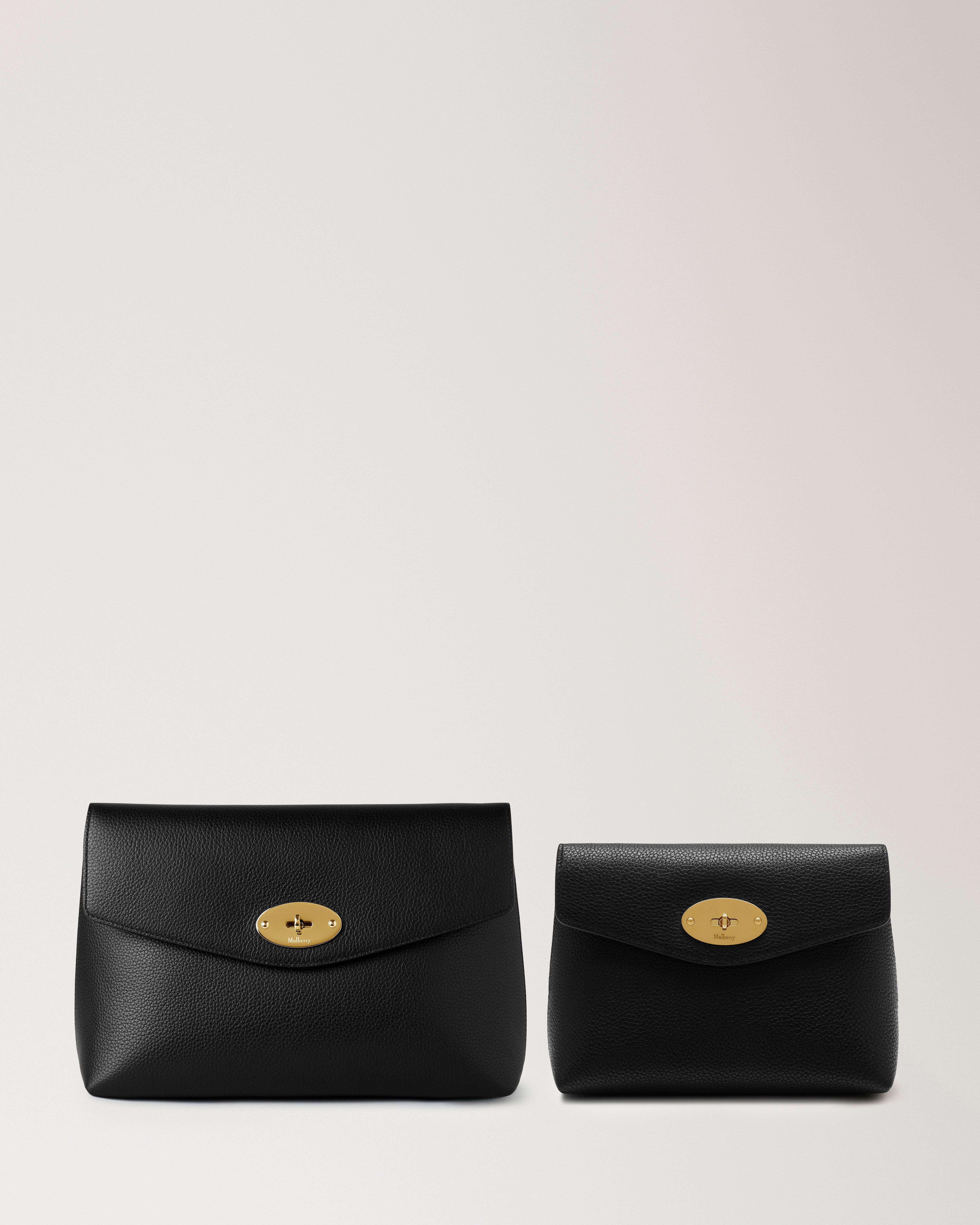 Mulberry | Darley Cosmetic Pouch | Black Small Classic Grain