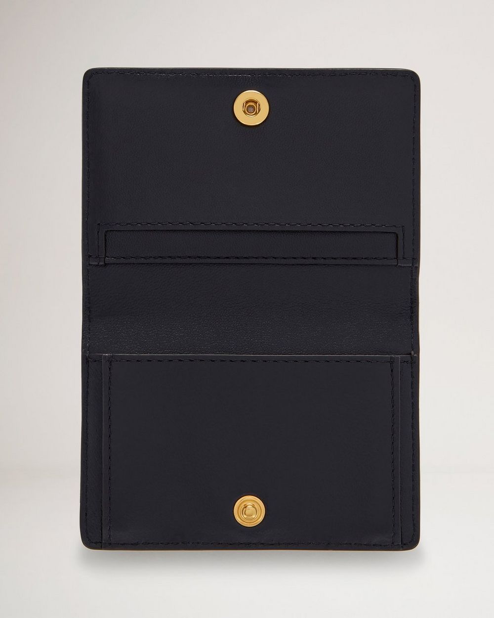 Mulberry Plaque Card Holder Oak Natural Grain Leather Classic Small