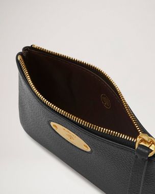 MULBERRY マルベリー クロコ エンボスレザーコスメポーチ ピンク Mulberry - □新品同様□ MULBERRY マルベリー アイリス レザー