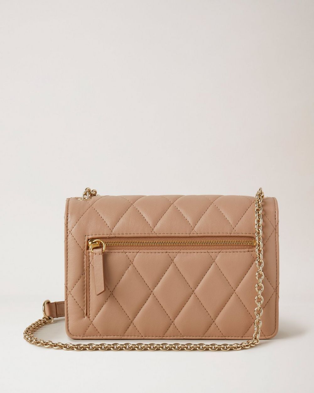 Small Darley | Light Salmon Quilted Shiny Calf | Darley | Mulberry