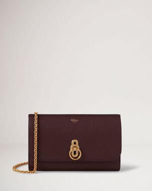 Mulberry Continental Small Classic Grain Leather Medium French Purse,  Oxblood at John Lewis & Partners