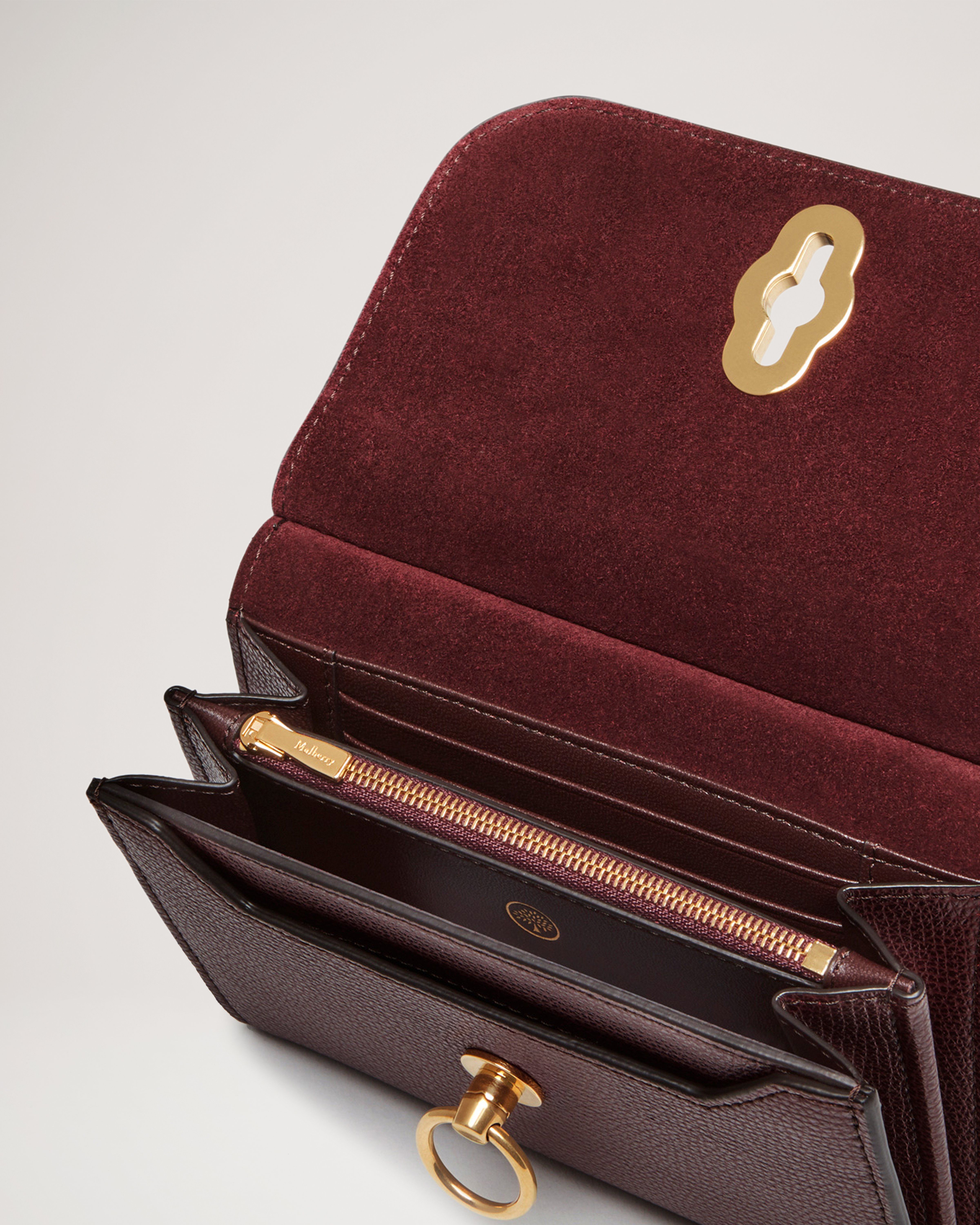 アンバリー ミディアム ウォレット オックスブラッド スモール クラシック グレインレザー アンバリー Mulberry