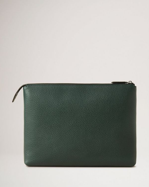 Card Holder, Mulberry Green Heavy Grain, Men