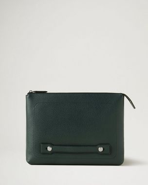 Card Holder, Mulberry Green Heavy Grain, Men