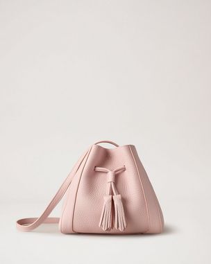 Mini Zipped Bayswater, Mulberry Pink Heavy Grain, Women