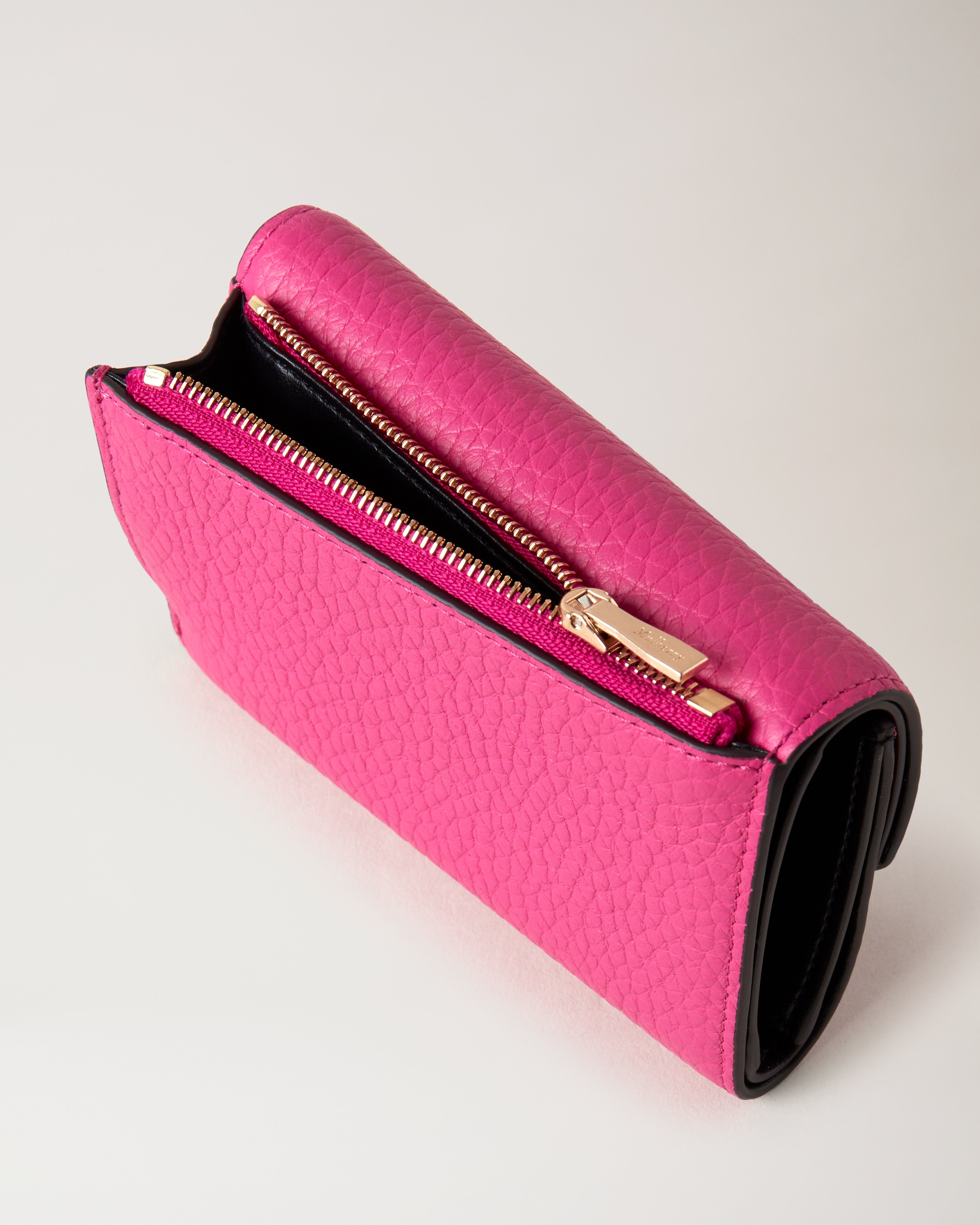 Darley Folded MultiCard Wallet Mulberry Pink Heavy Grain Women