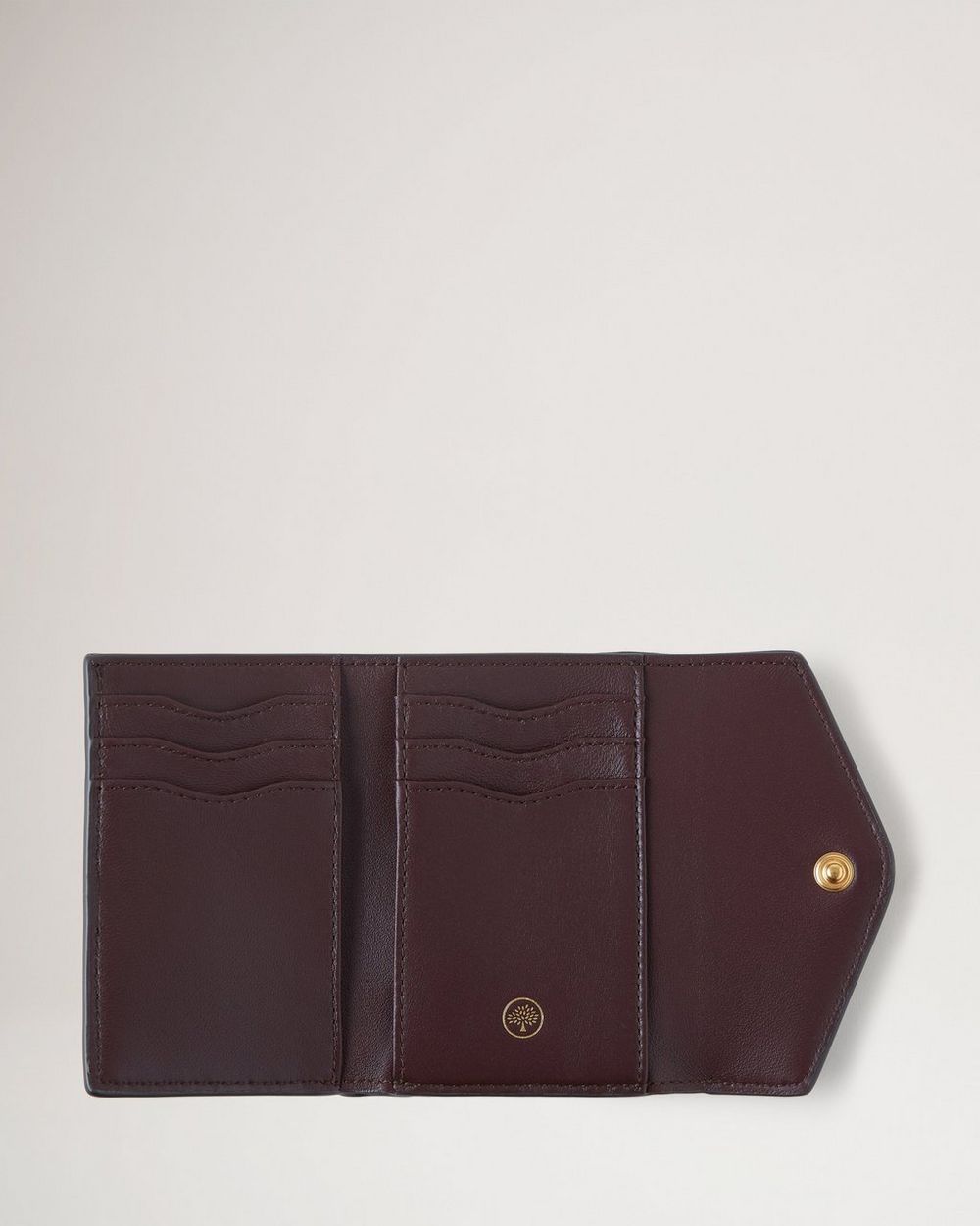 Folded MultiCard Wallet Pale Slate Small Classic Grain Gifts For