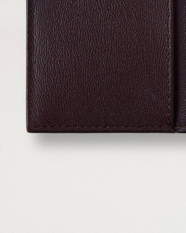 Mulberry | Folded Multi-Card Wallet | Black Cherry Small Classic Grain