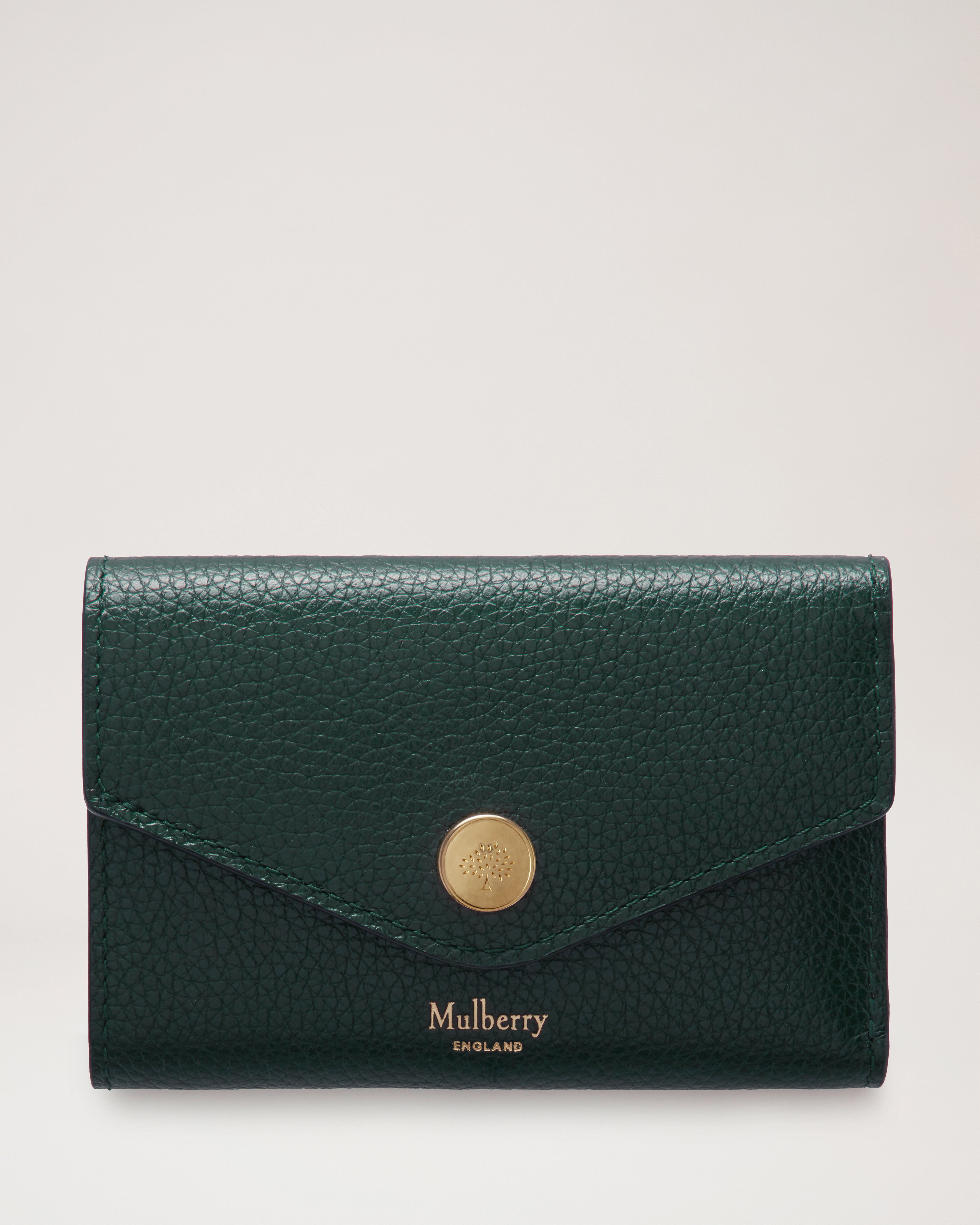 Card Holder, Mulberry Green Heavy Grain, Men