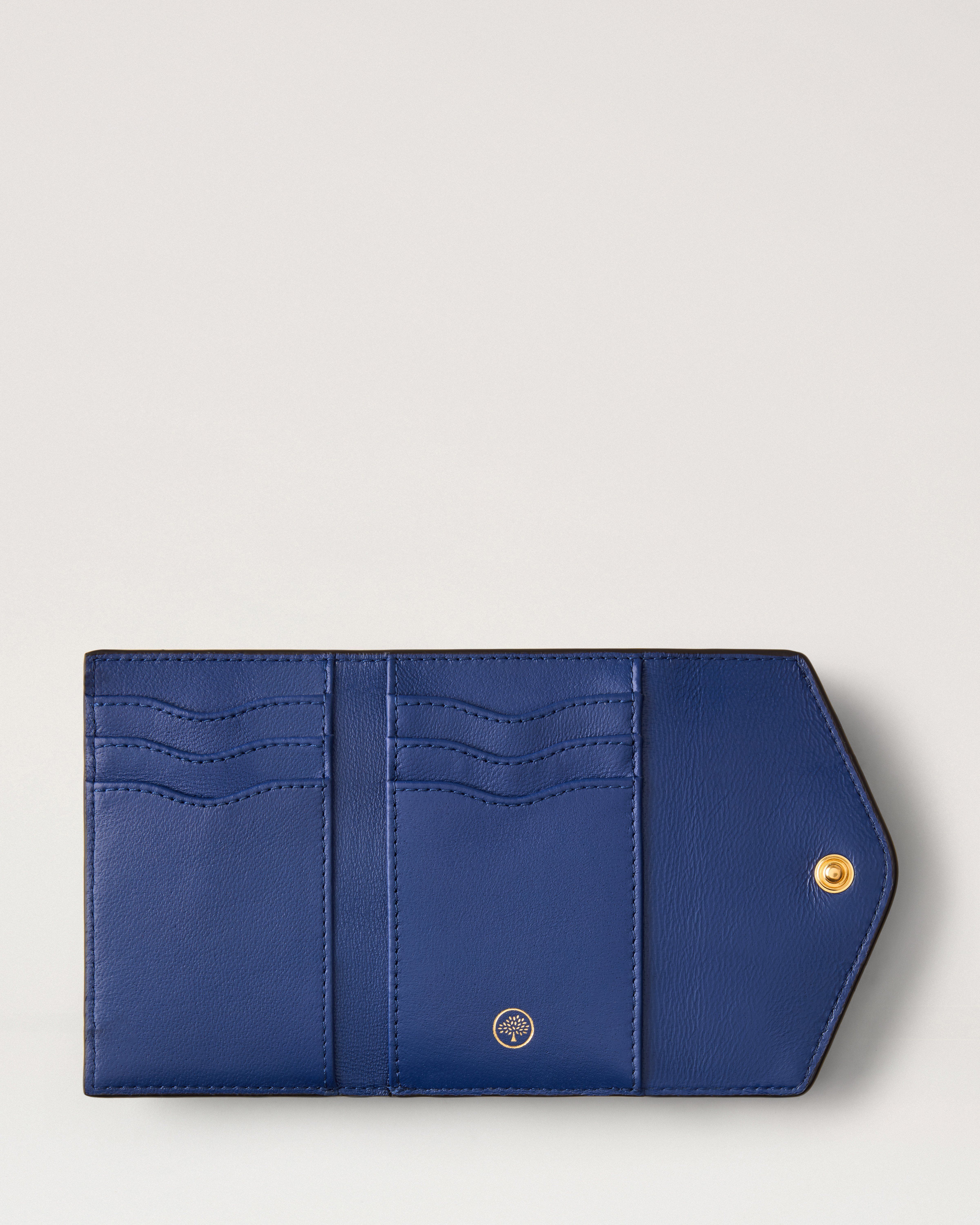 Mulberry | 折叠式多卡槽钱包| 深海蓝经典小粒面皮革| Women