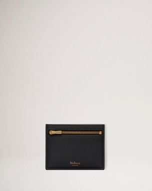 Folded Multi-Card Wallet | Black Small Classic Grain | Women